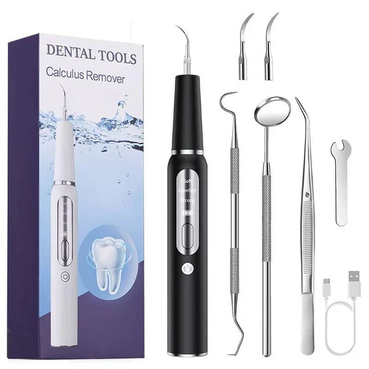 Nettoyeur de dents ultrasonique pour chien - lumière LED, capteur automatique des gencives