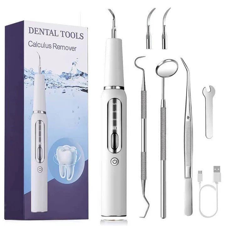 Nettoyeur de dents ultrasonique pour chien - lumière LED, capteur automatique des gencives