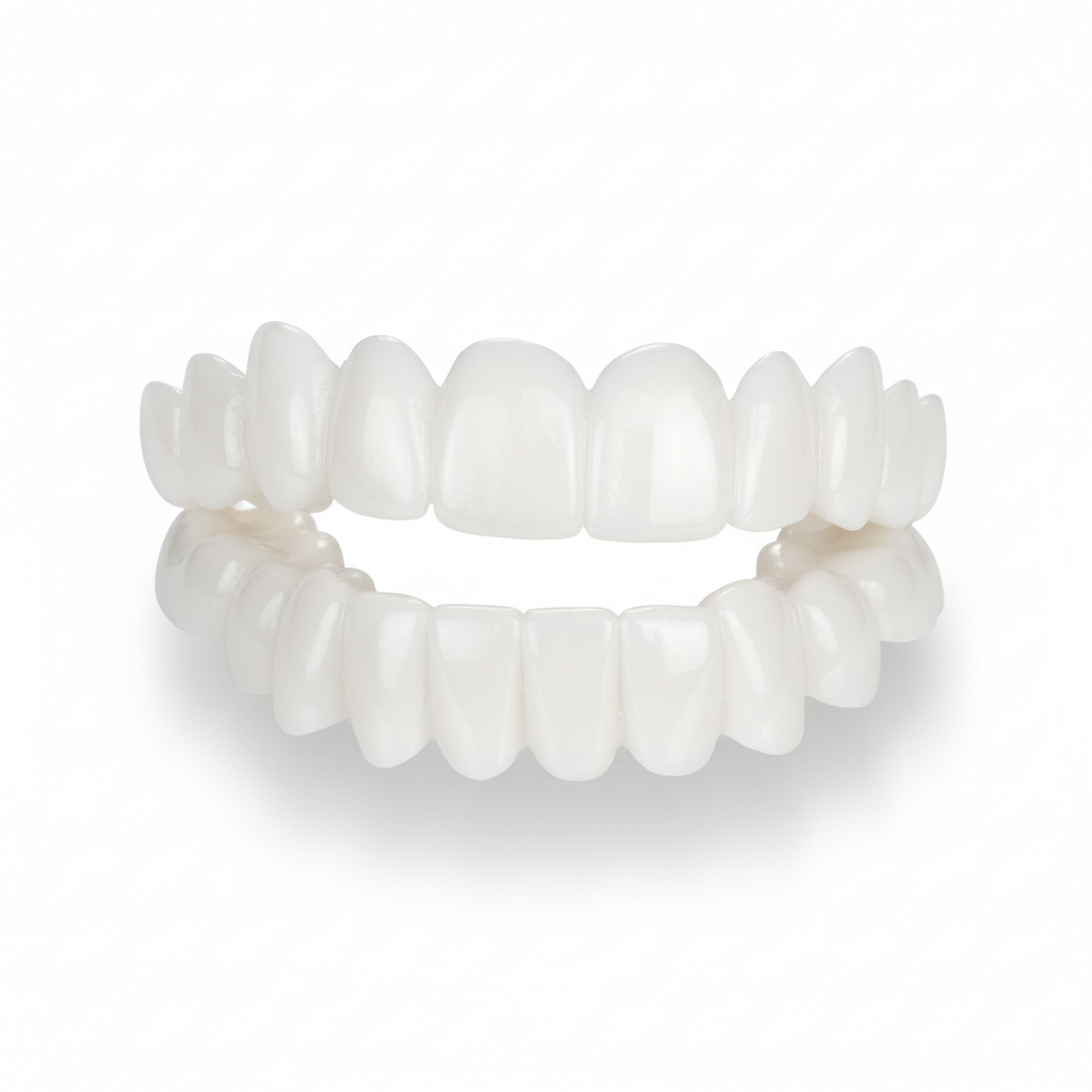 Carillas dentales de ajuste rápido — cubiertas termoajustables para dientes superiores e inferiores