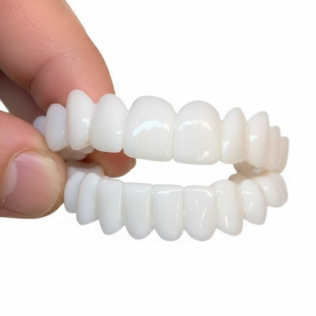 Carillas dentales de ajuste rápido — cubiertas termoajustables para dientes superiores e inferiores