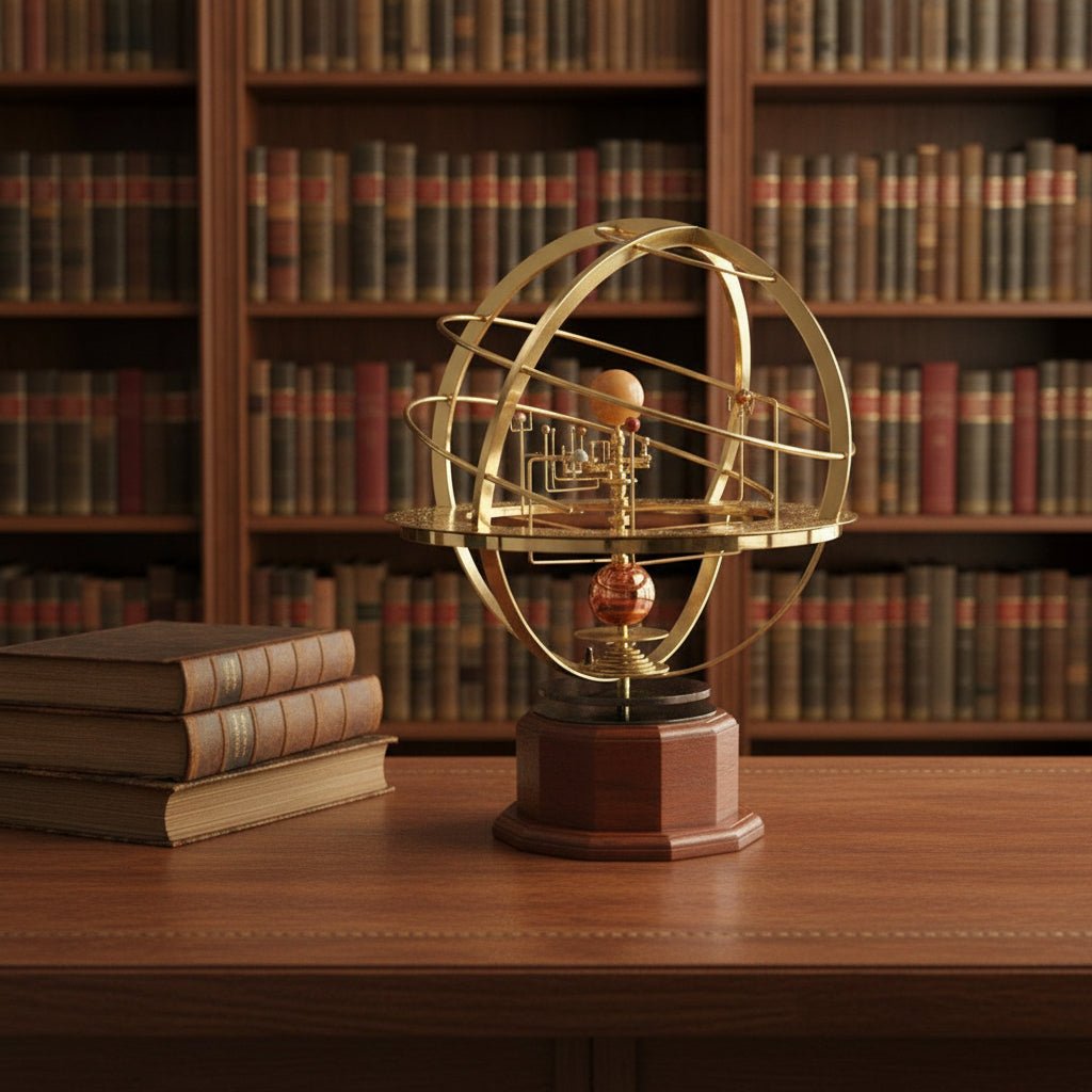 NINEORBIT – Brass Solar System Display with 5 Precisely Crafted Planets | Euroselle