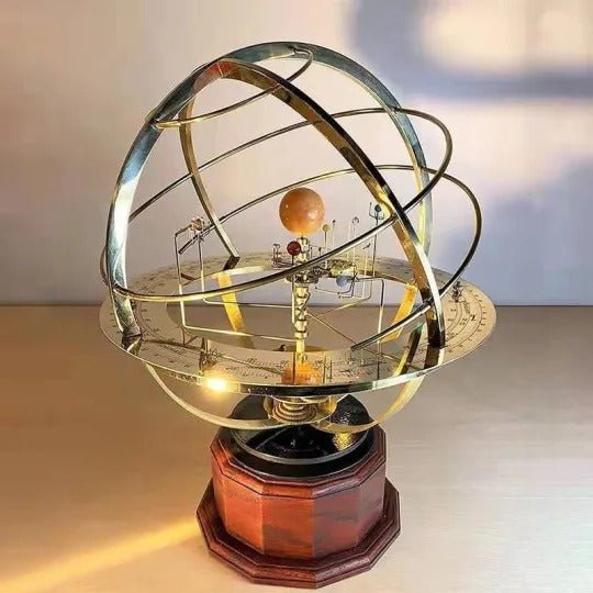 NINEORBIT – Brass Solar System Display with 5 Precisely Crafted Planets | Euroselle