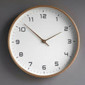 NORDICTIMBER – Modern Solid Wood Wall Clock in Brown & Cream | Euroselle