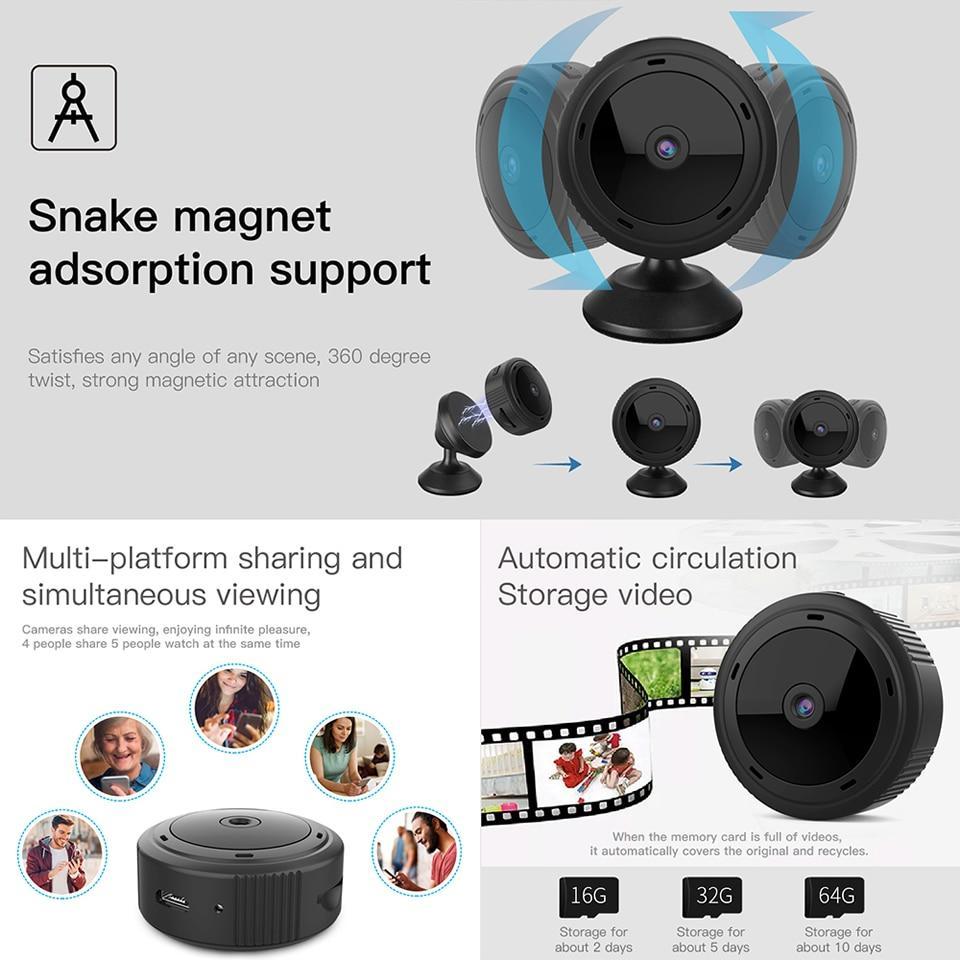 NovaGuard WiFi Mini kamera: HD dětská chůvička a domácí bezpečnost | Euroselle