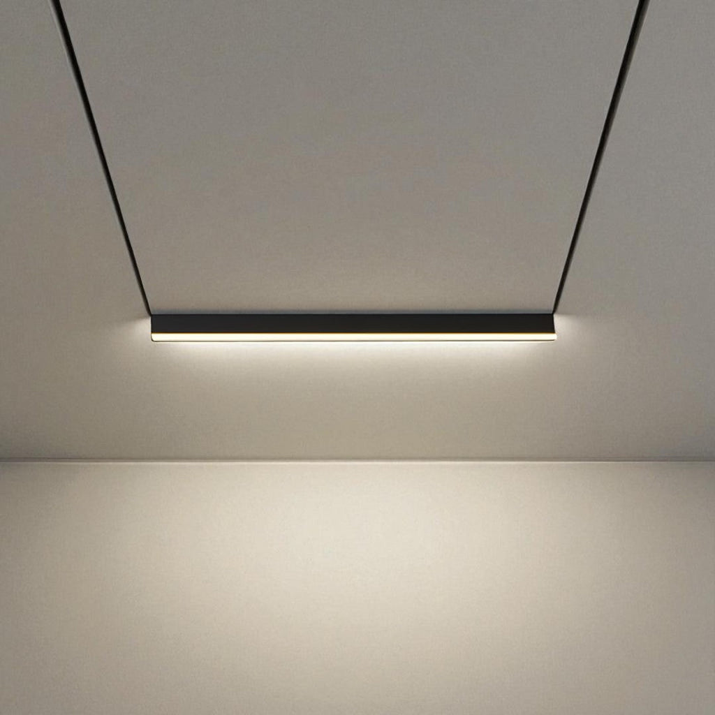 Skandinavisk minimalistisk LED-loftlampe — lineært design med neutralt lys