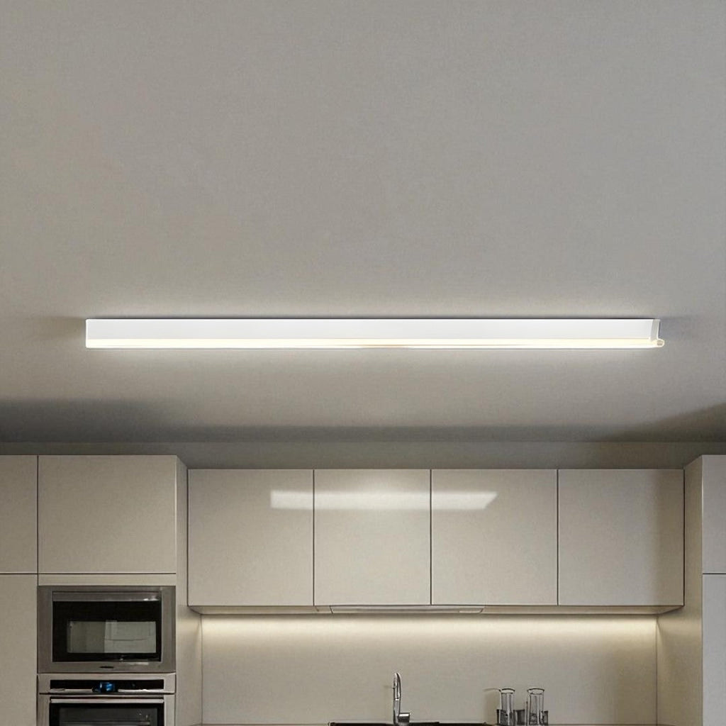 Skandinavisk minimalistisk LED-loftlampe — lineært design med neutralt lys