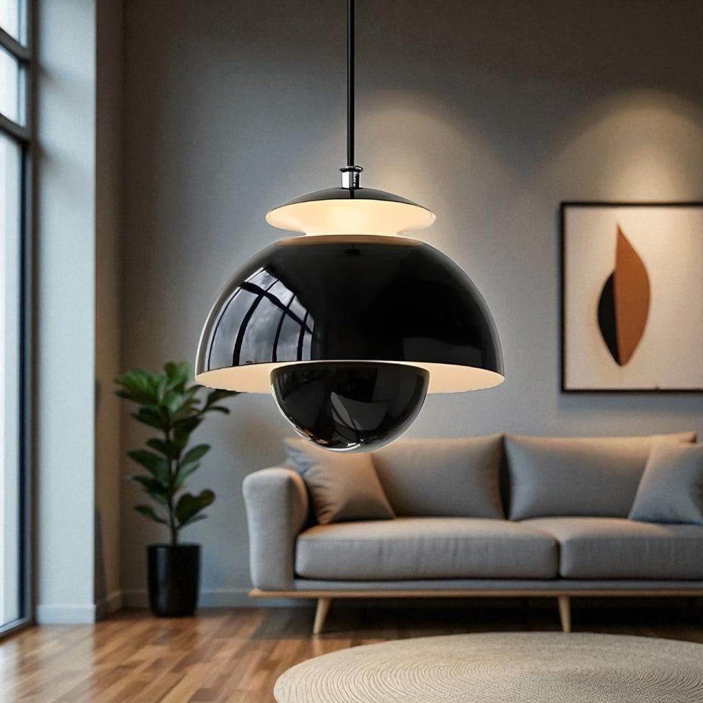 Skandinavische moderne LED-Pendelleuchte — skulpturale Knospen-Deckenleuchte