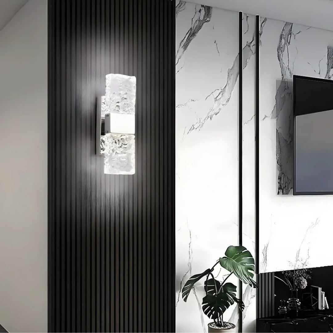 Nástěnná lampa Frozen Crystal — integrovaný LED modul