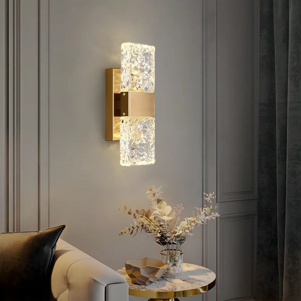 Nástěnná lampa Frozen Crystal — integrovaný LED modul