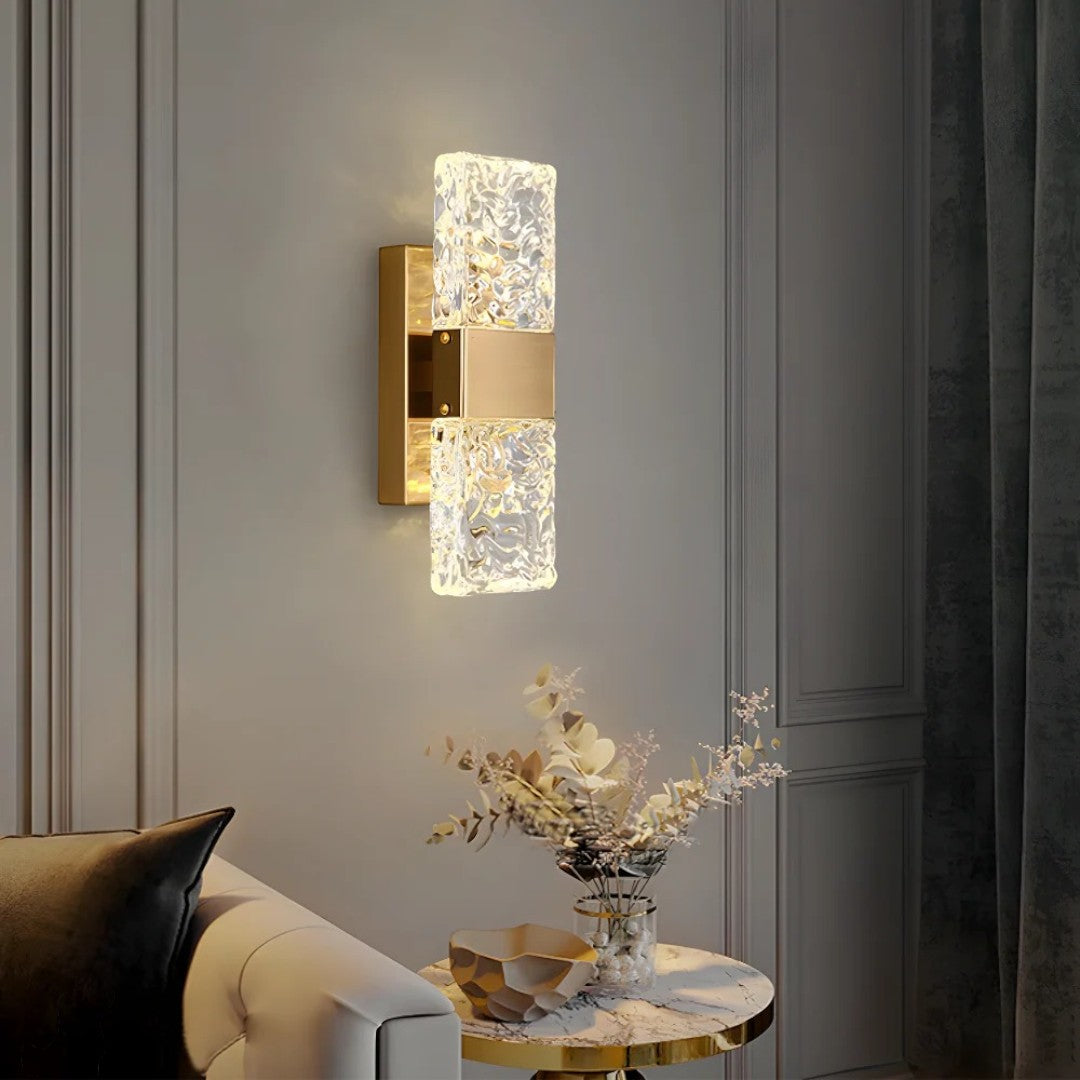 Nástěnná lampa Frozen Crystal — integrovaný LED modul