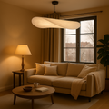 Sculptural Silk Pendant Lamp | Modern Hanging Design