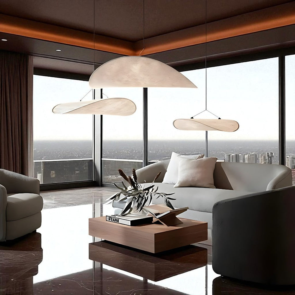 Sculptural Silk Pendant Lamp | Modern Hanging Design