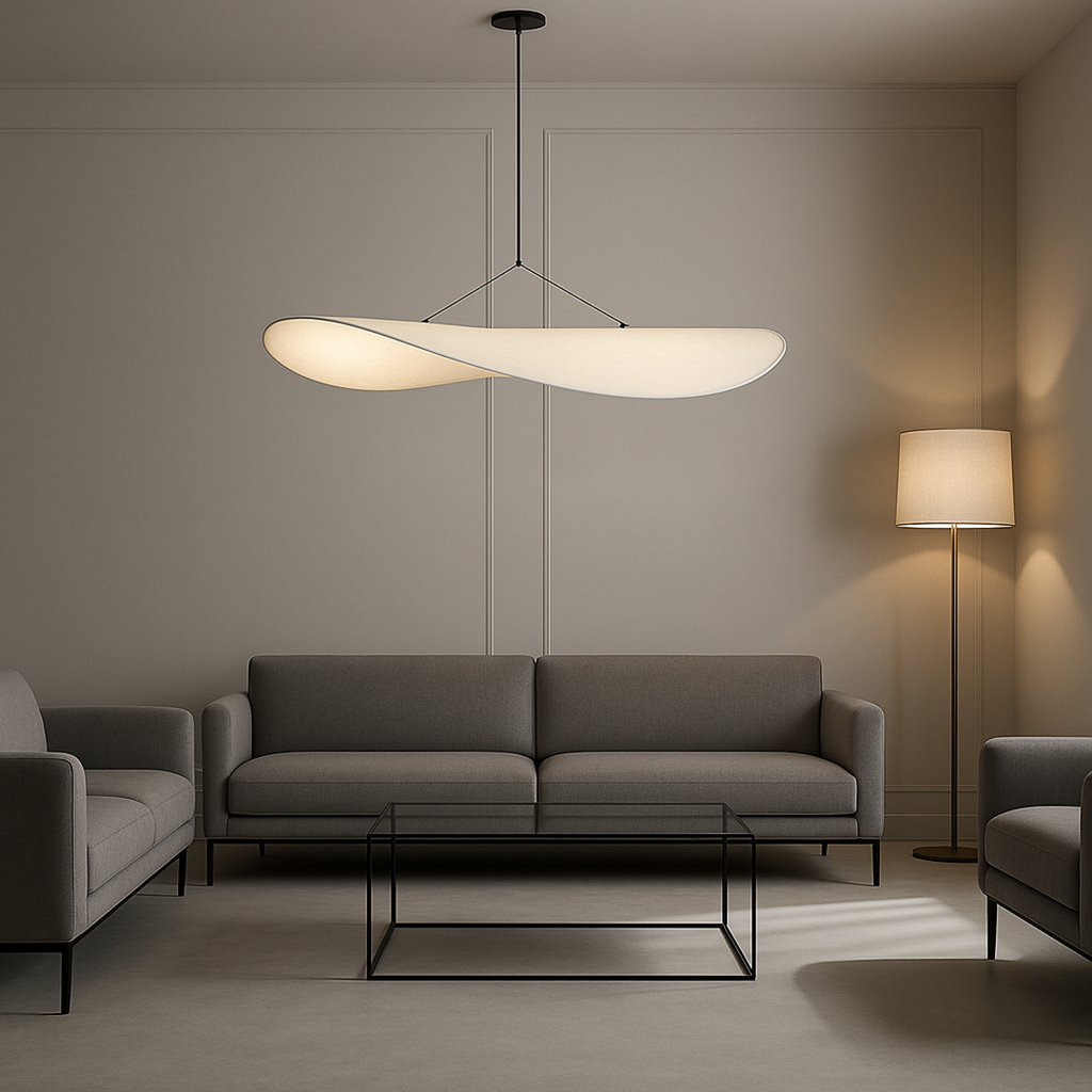 Sculptural Silk Pendant Lamp | Modern Hanging Design