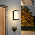 LED-Wandleuchte mit Bewegungssensor für den Außenbereich — IP65, Grau, 26 x 12.5 cm