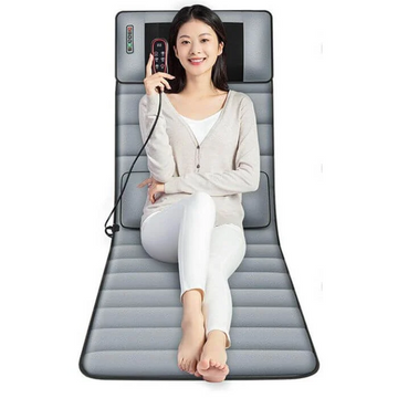 Elektrisk massagepude — kulfiberopvarmning, vibration med 9 niveauer