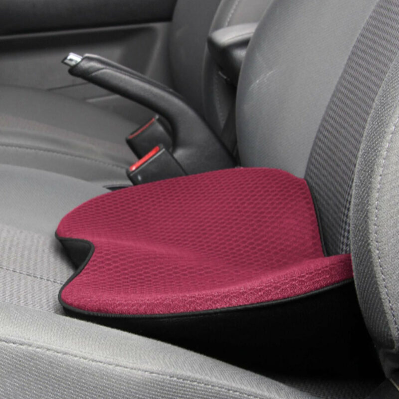 Memory Foam Driver Booster Seat Pad — 3.5-Inch Lift, Lumbar Support