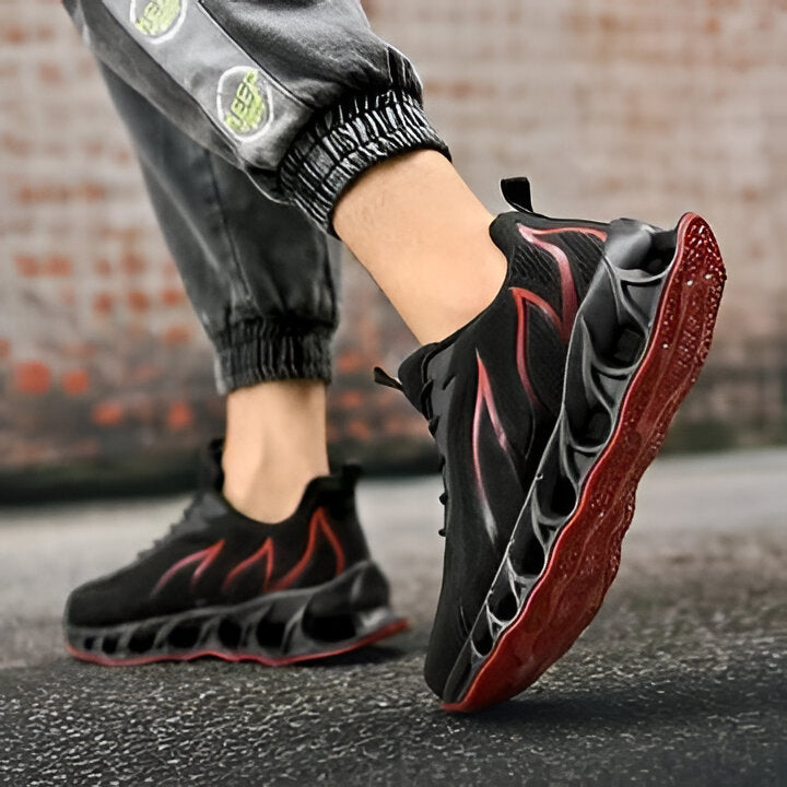 Zapatillas con soporte para el arco del pie para hombre — Acolchadas, antideslizantes, con puntera ancha