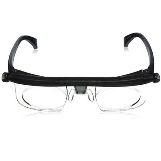 Dial-Adjustable Reading Glasses — Variable Focus Near/Far Vision