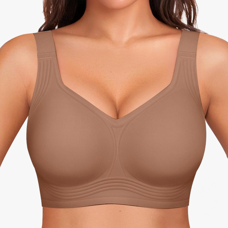 Wireless Push-Up Bra with Silicone Support Bands — Lift & Shape
