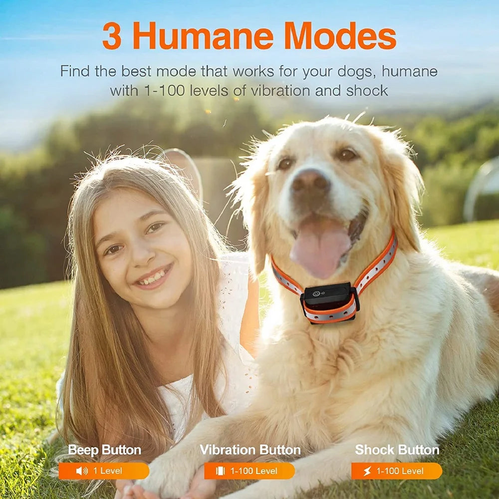 3300 ft Dog Training Collar — Sound, Vibration & Correction