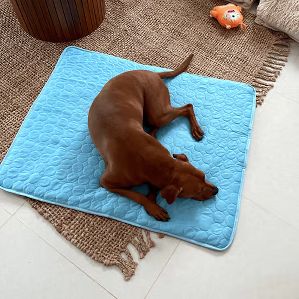 Machine-Washable Dog Cooling Mat — Gel-Free, 6 Sizes