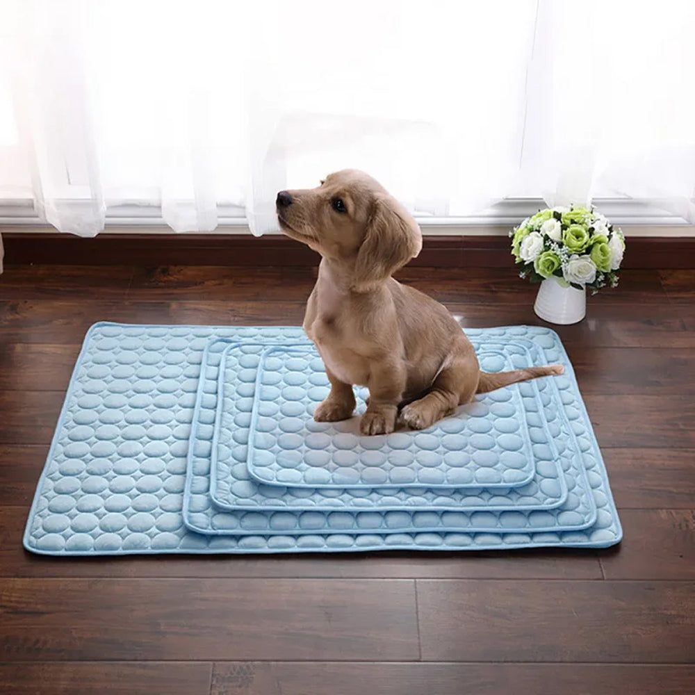 Machine-Washable Dog Cooling Mat — Gel-Free, 6 Sizes