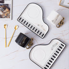 Musical Notes Piano Cup and Saucer Set with Tray | Euroselle