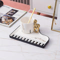 Musical Notes Piano Cup and Saucer Set with Tray | Euroselle