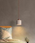 Tavelle | Pendant Light With Wavy Ceramic Shade for Japandi Bedside Glow