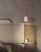 Tavelle | Pendant Light With Wavy Ceramic Shade for Japandi Bedside Glow