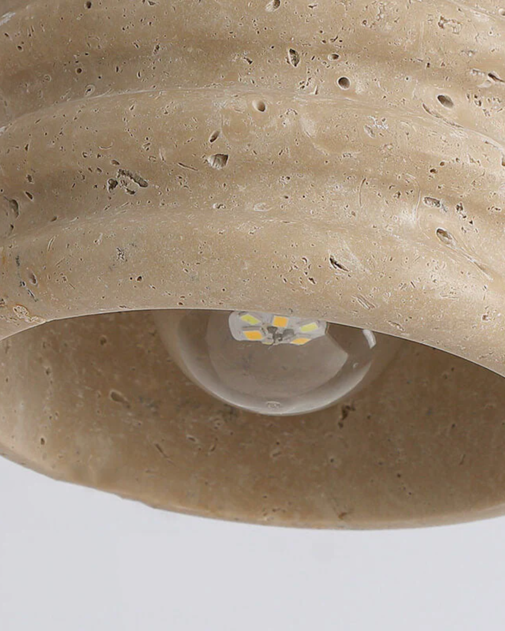 Tavelle | Pendant Light With Wavy Ceramic Shade for Japandi Bedside Glow