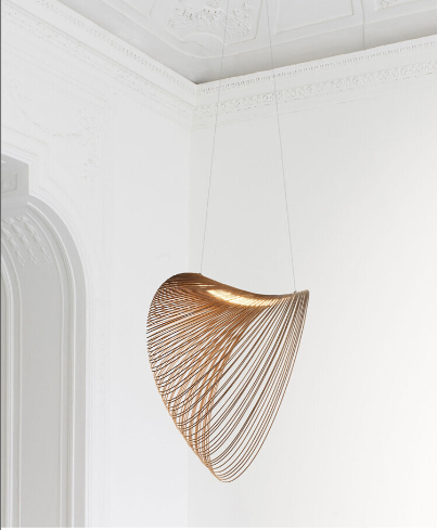 Everwood Birch Wood Pendant Light Fixture Ceiling Mount