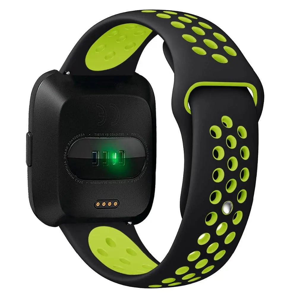Fitbit Versa 2 Silicone Wristband — Adjustable, Moisture-Resistant