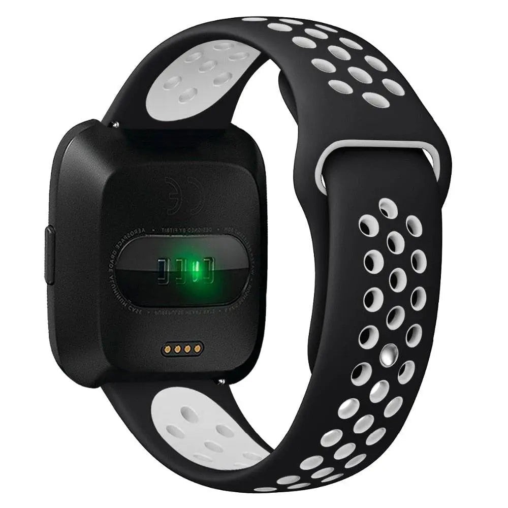 Fitbit Versa 2 Silicone Wristband — Adjustable, Moisture-Resistant