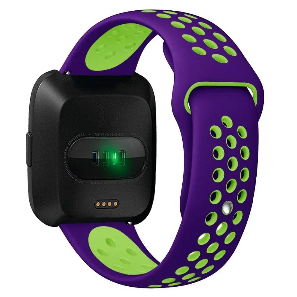 Fitbit Versa 2 Silicone Wristband — Adjustable, Moisture-Resistant