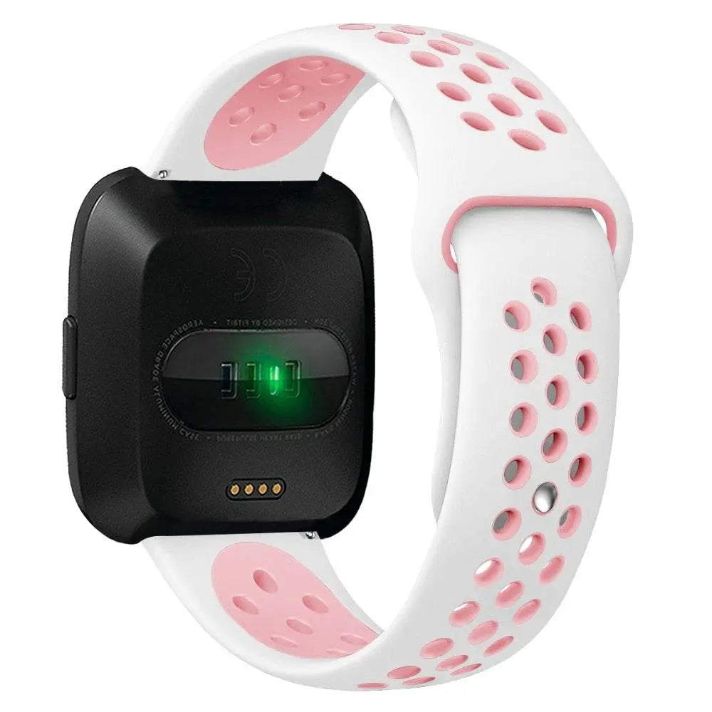 Fitbit Versa 2 Silicone Wristband — Adjustable, Moisture-Resistant