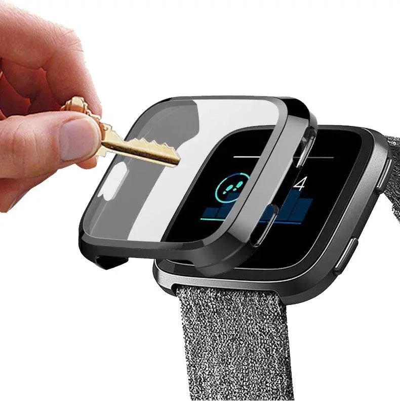 Fitbit Versa 2 Clear TPU Snap Case — Full-Body Screen Shield