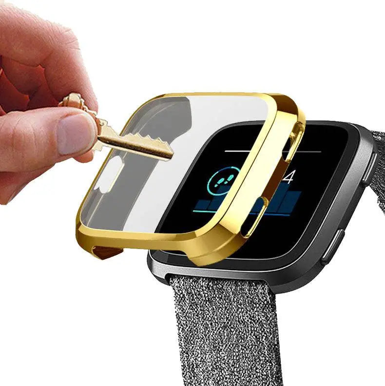 Fitbit Versa 2 Clear TPU Snap Case — Full-Body Screen Shield