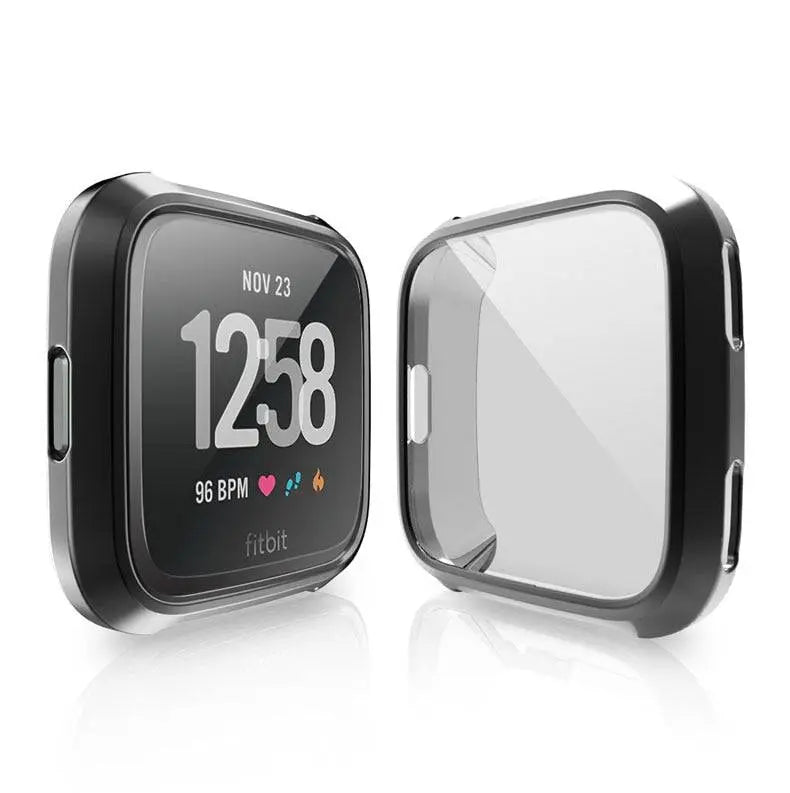 Fitbit Versa 2 Clear TPU Snap Case — Full-Body Screen Shield