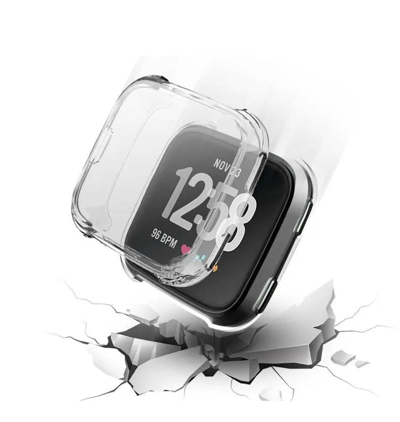 Fitbit Versa 2 Clear TPU Snap Case — Full-Body Screen Shield