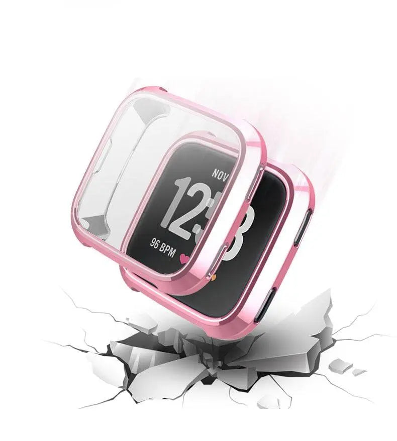 Fitbit Versa 2 Clear TPU Snap Case — Full-Body Screen Shield
