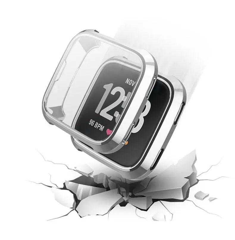 Fitbit Versa 2 Clear TPU Snap Case — Full-Body Screen Shield