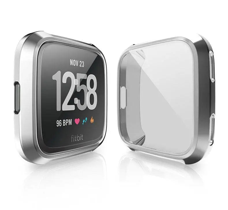 Fitbit Versa 2 Clear TPU Snap Case — Full-Body Screen Shield