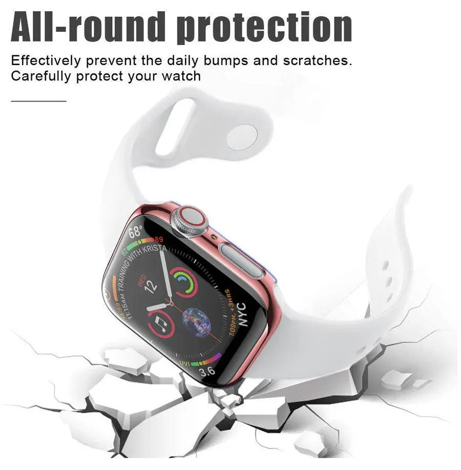 Apple Watch Series 5 tok, 40 mm/44 mm — Polikarbonát, edzett üveg