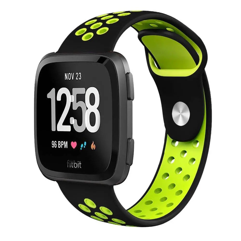 Fitbit Versa 2 Silicone Wristband — Adjustable, Moisture-Resistant
