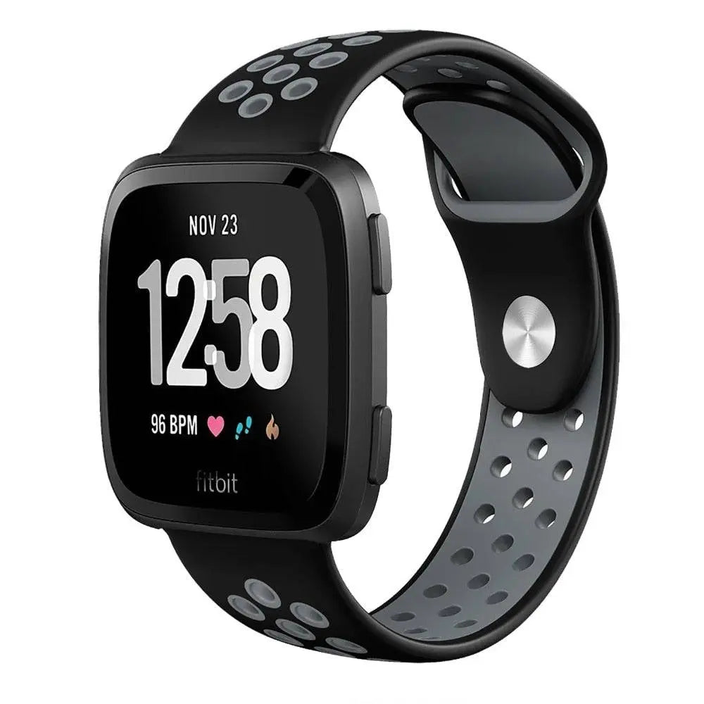 Fitbit Versa 2 Silicone Wristband — Adjustable, Moisture-Resistant