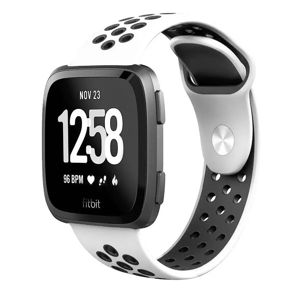 Fitbit Versa 2 Silicone Wristband — Adjustable, Moisture-Resistant