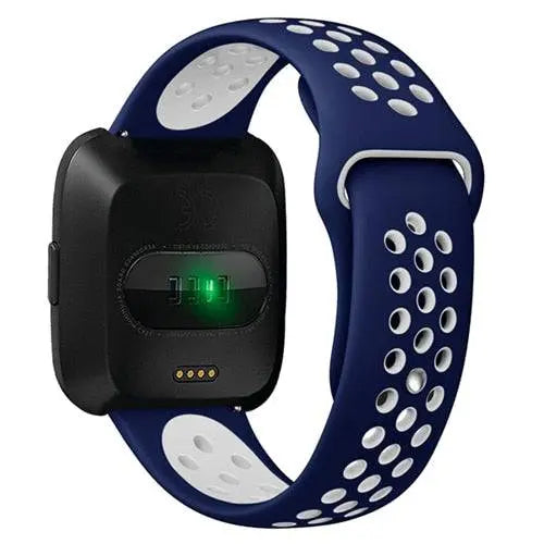 Fitbit Versa 2 Silicone Wristband — Adjustable, Moisture-Resistant