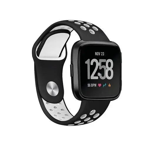 Fitbit Versa 2 Silicone Wristband — Adjustable, Moisture-Resistant