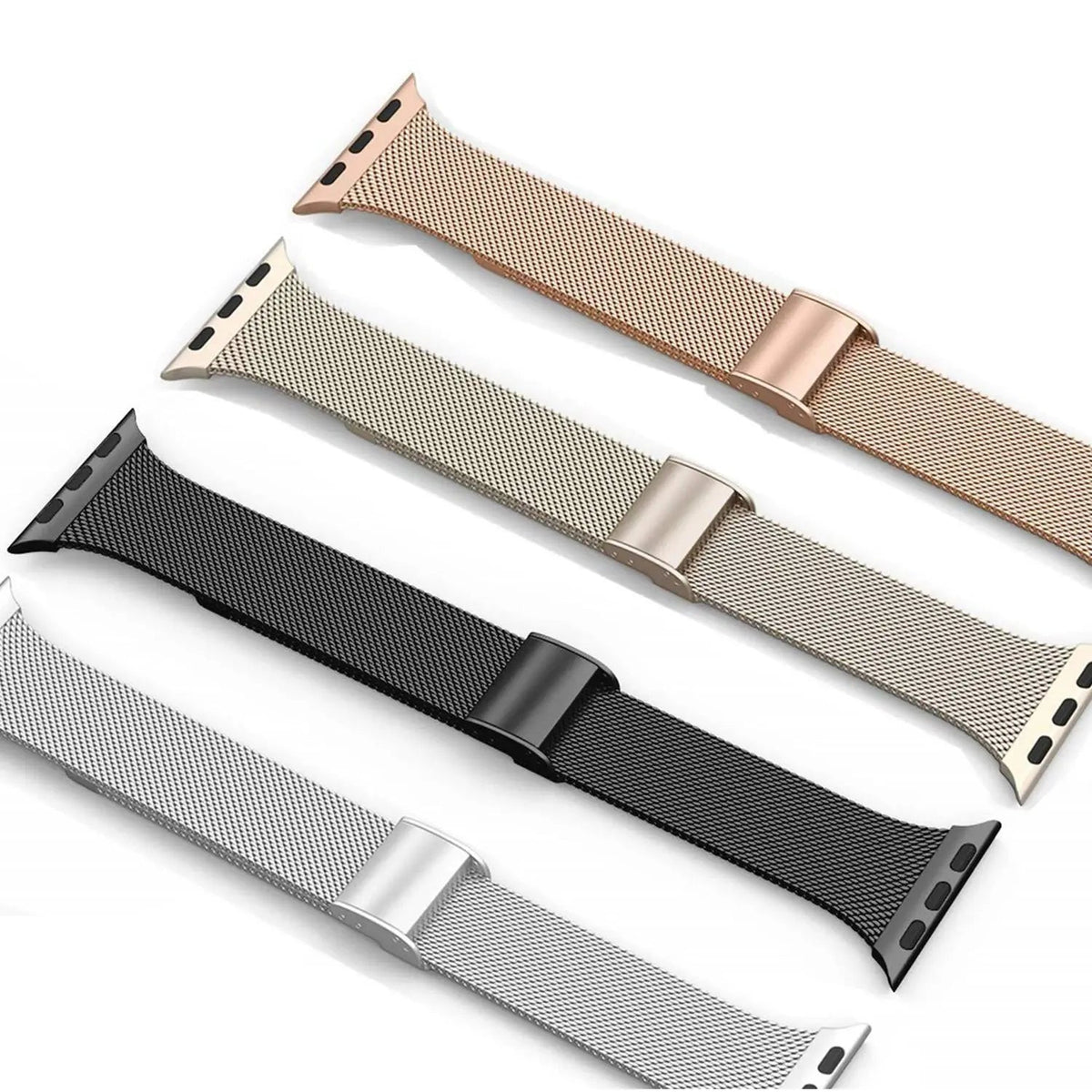 Apple Watch Stainless Steel Link Band — Magnetic Clasp, Sizes
